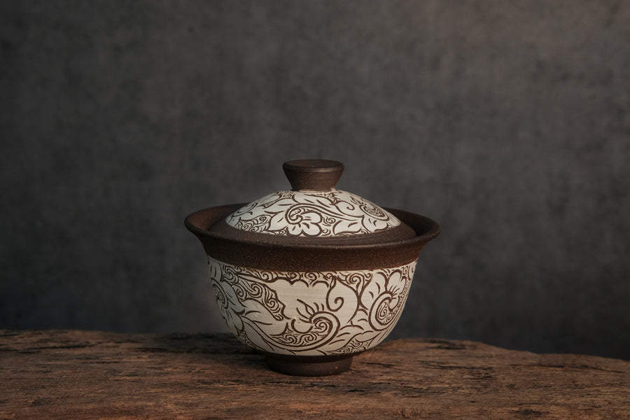 Dai Chinese gaiwan, handmade teaware, for Gongfu Cha brewing, tea rituals