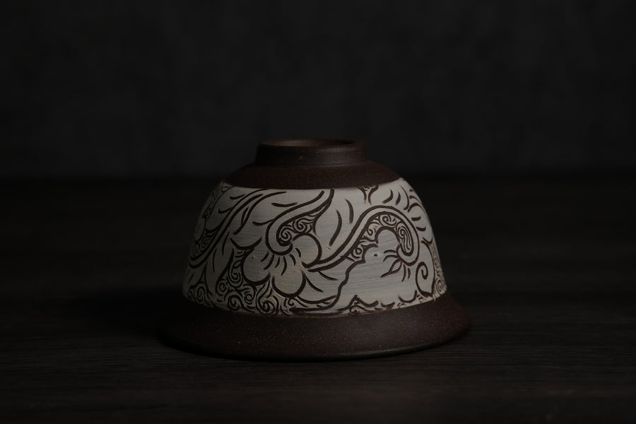 Dai Chinese gaiwan, handmade teaware, for Gongfu Cha brewing, tea rituals