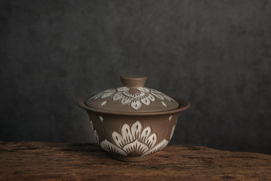 handmade Chinese Dai gaiwan, perfect for Gongfu Cha, tea rituals