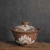 Chinese Dai gaiwan, handmade, for Gongfu Cha brewing, tea rituals