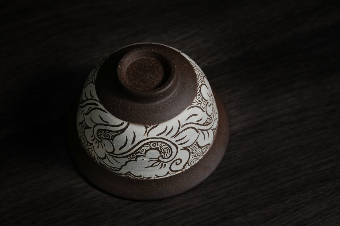 Dai Chinese gaiwan, handmade teaware, for Gongfu Cha brewing, tea rituals