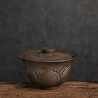 Handmade Dai gaiwan, Gongfu Cha, brewing tea, Yunnan teaware, traditional pattern